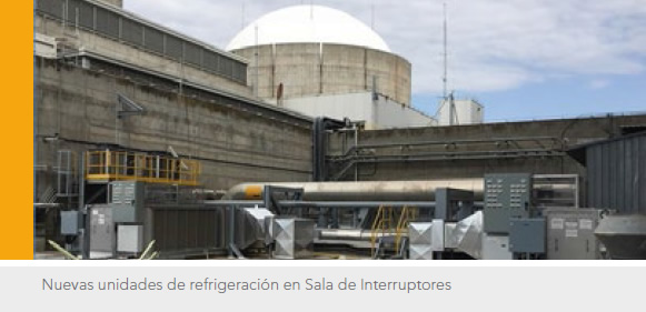 Nuevas unidades de refrigeración en Sala de Interruptores